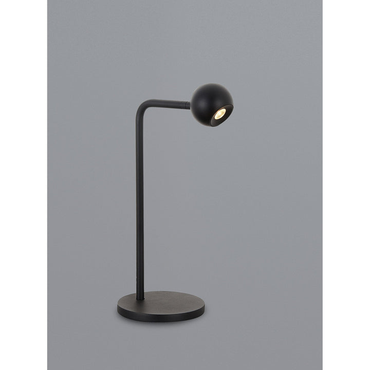 Mantra M7510 Eyes 38.5cm Table Lamp 6W LED Sand Black