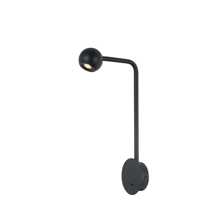 Mantra M7514 Eyes Wall Lamp Switched 6W LED Sand Black