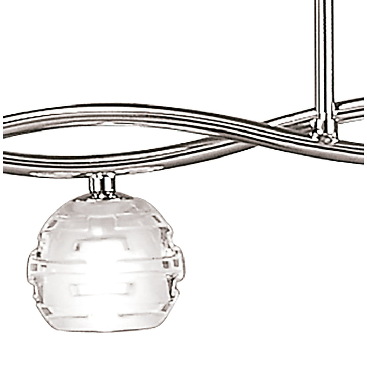 Mantra M0081 | Dali Telescopic 5 Light Pendant | Polished Chrome