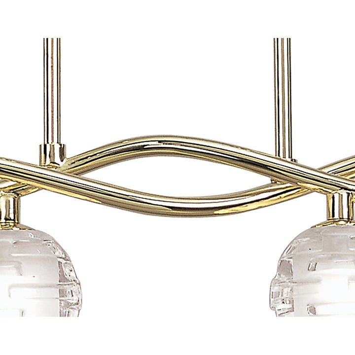 Mantra M0082PB Dali Telescopic Linear Pendant Line 4 Light G9 Polished Brass