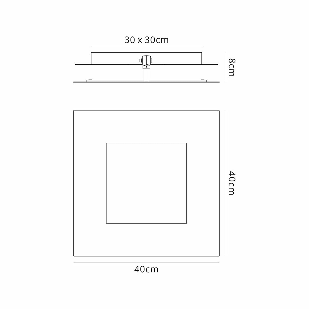 Mantra M8143 Dalia 40cm Wall Lamp 40W LED White