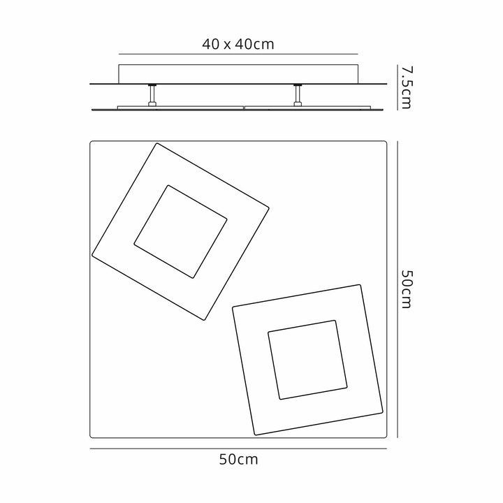 Mantra M8161 Dalia 50cm Ceiling 48W LED Gold/White