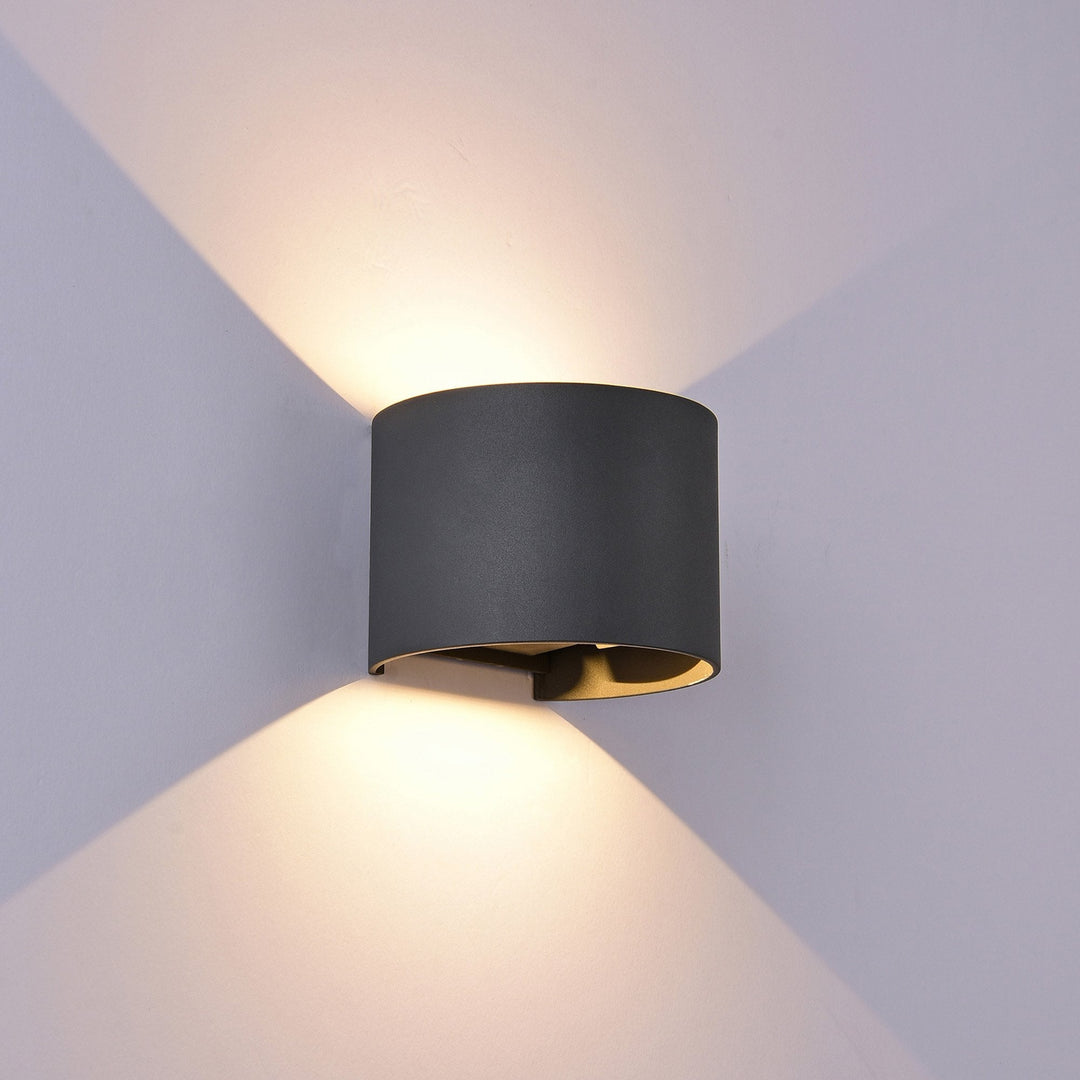 Mantra M6522 | Davos Anthracite LED Wall Lamp | Outdoor IP54