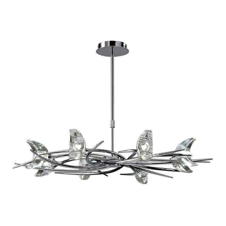 Mantra M1450 Eclipse pendant 8 light polished chrome