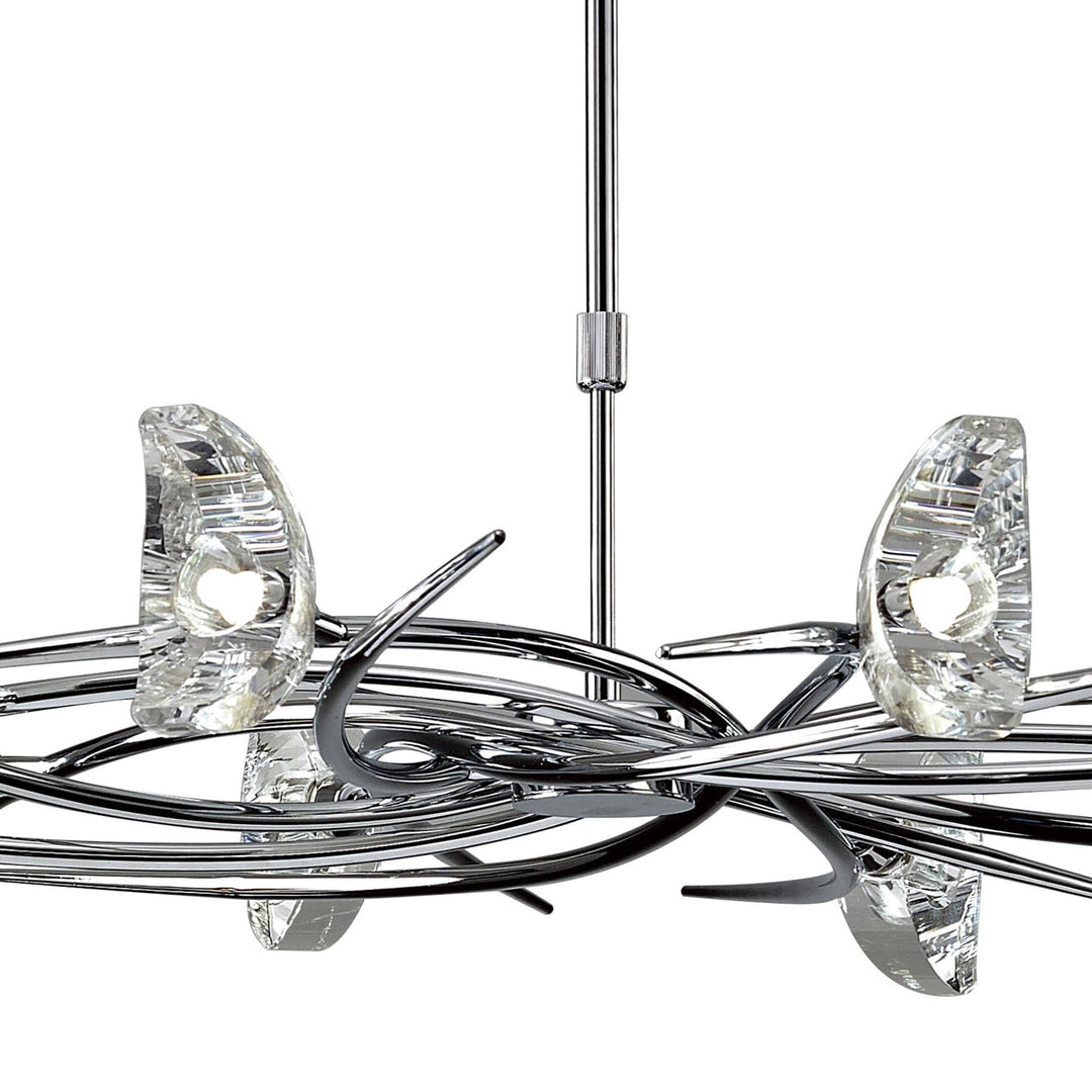 Mantra M1450 Eclipse pendant 8 light polished chrome