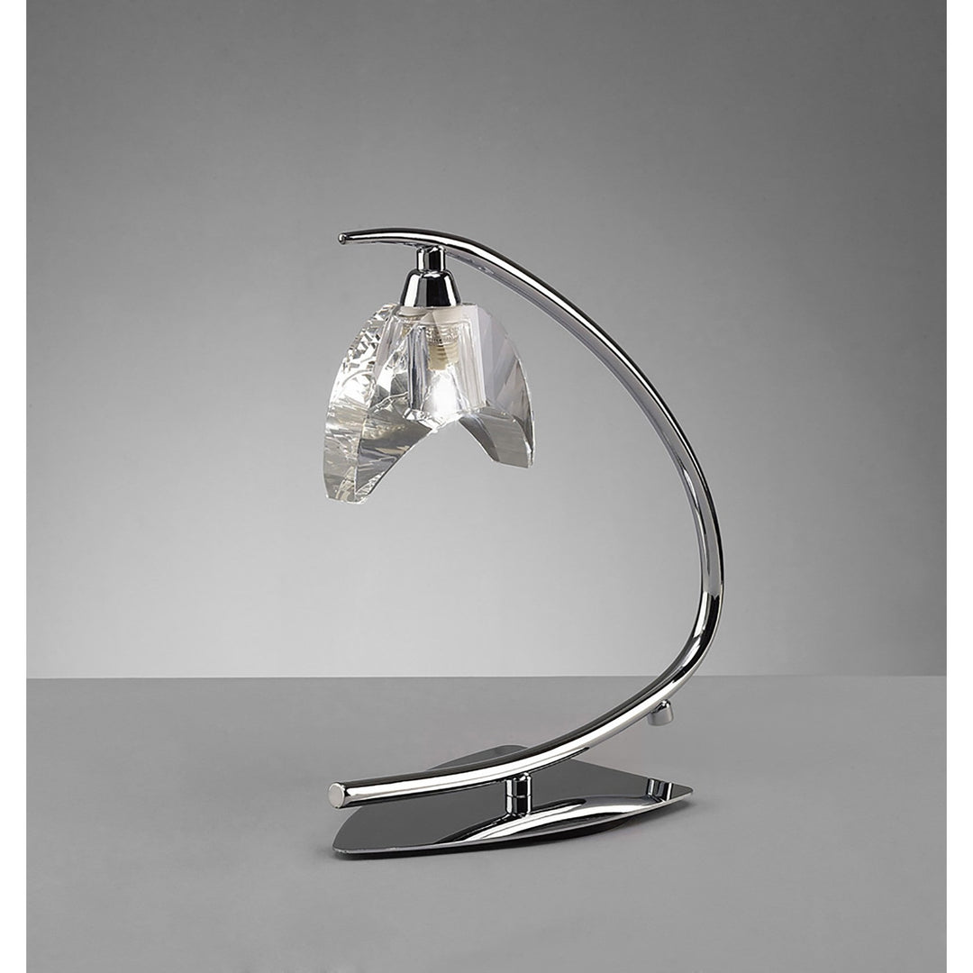 Mantra M1458 Eclipse Table Lamp 1 Light Polished Chrome