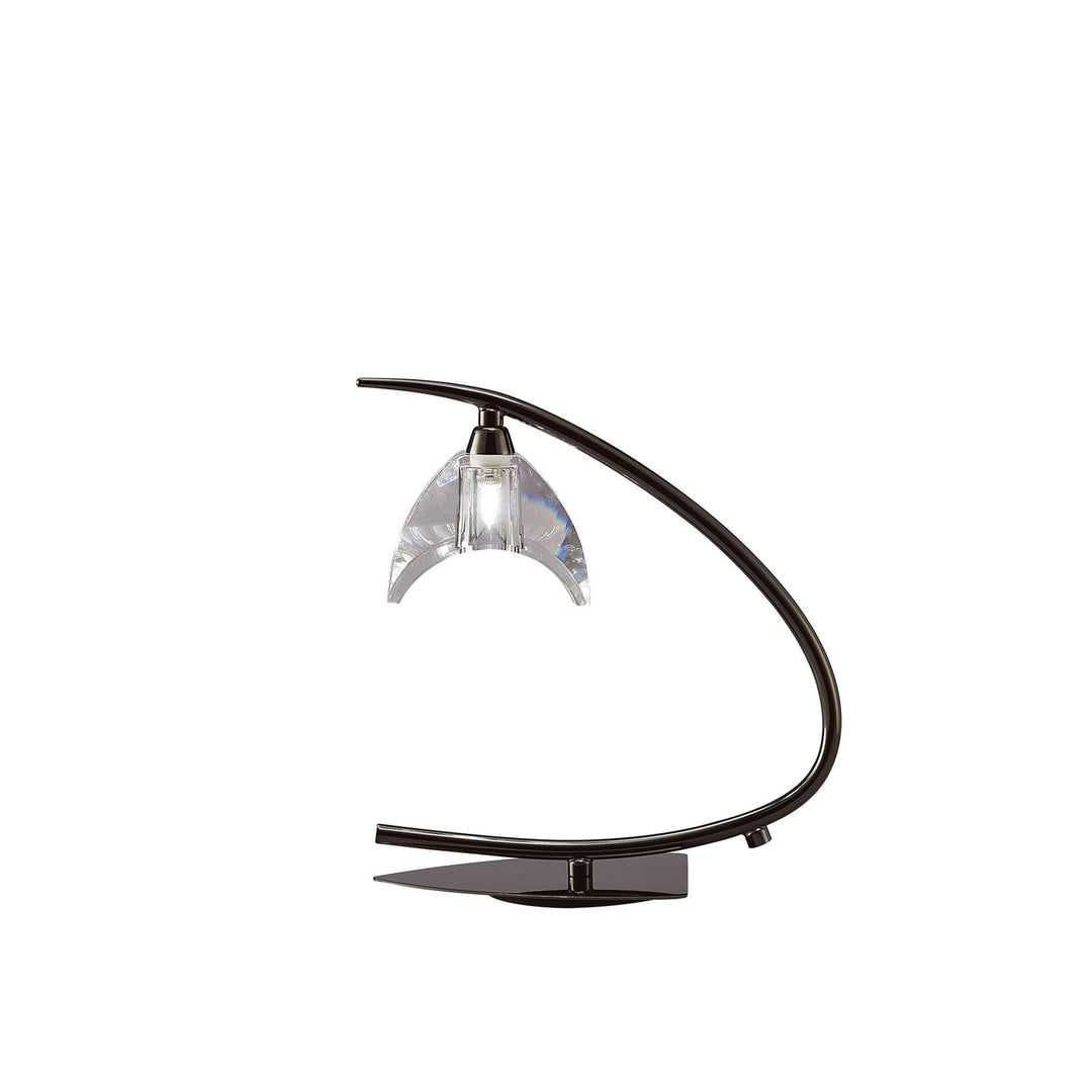 Mantra M1458BC Eclipse Table Lamp 1 Light Black Chrome