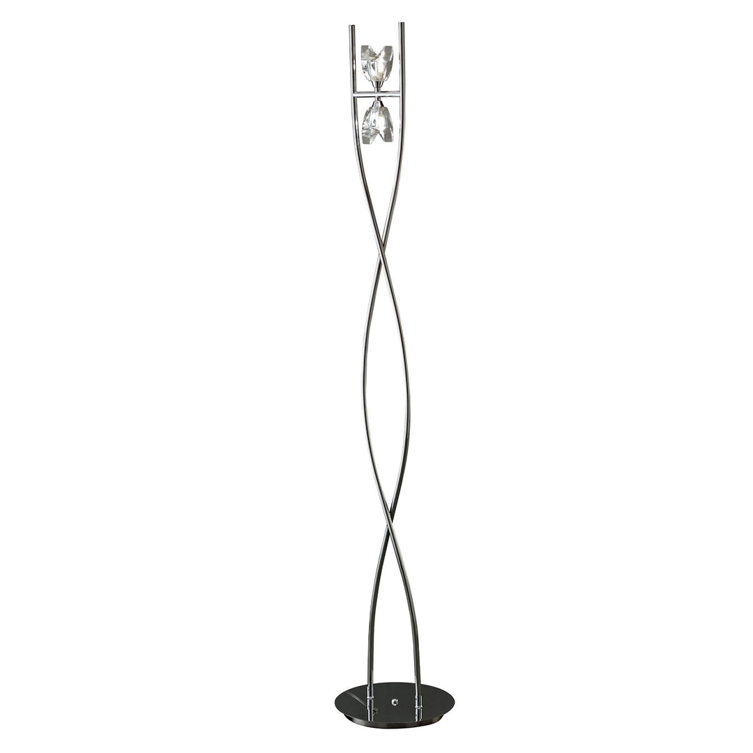 Mantra M1463 Eclipse floor lamp 2 light polished chrome