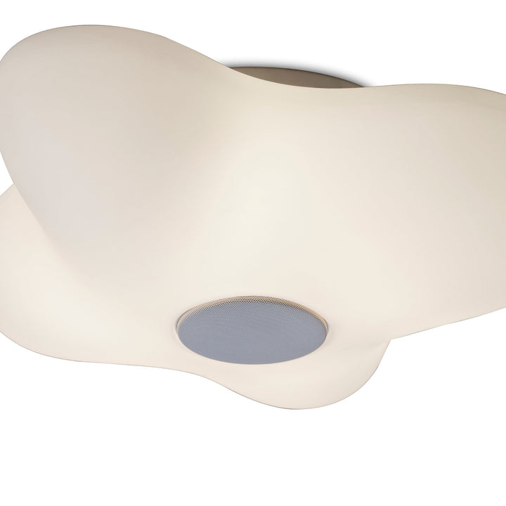 Mantra M5874 Eos Music Speaker Ceiling Light 4 Light Outdoor Opal White