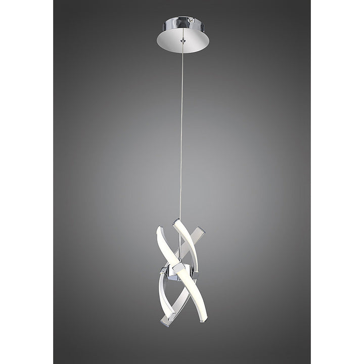 Mantra M5081 Espirales Pendant 1 Light LED Silver