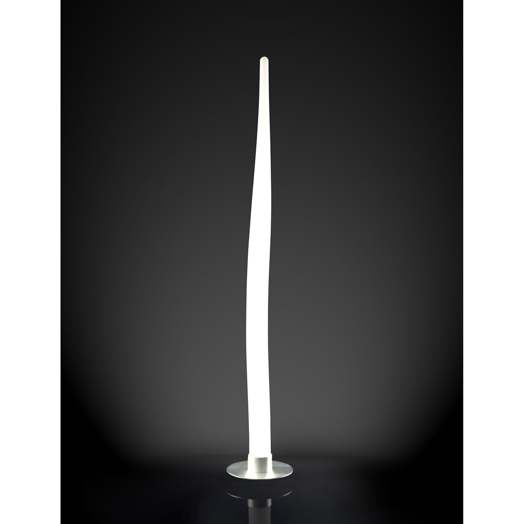 Mantra M1685 Estalacta Floor Lamp 1 Light Small Indoor Silver/Opal White