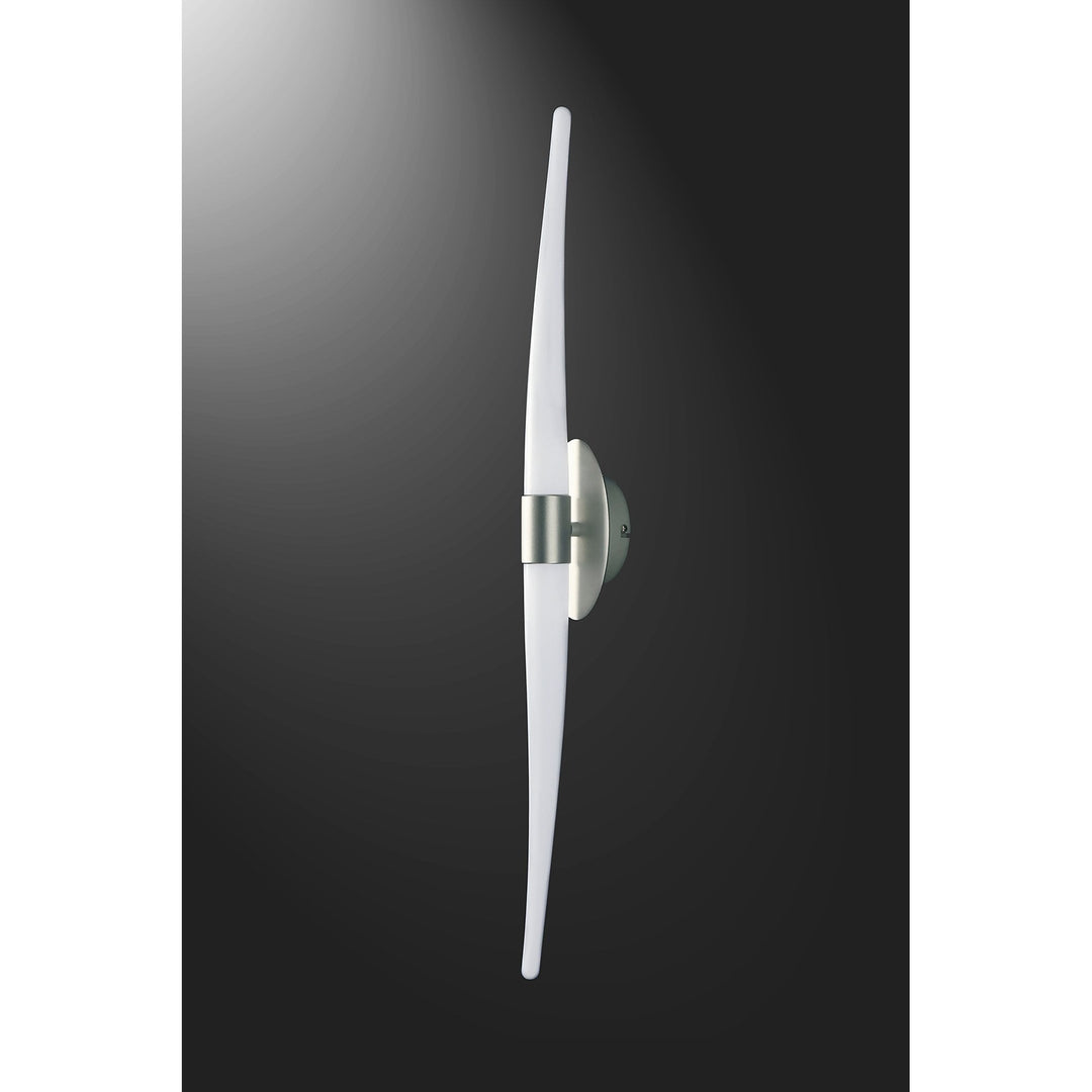 Mantra M1695 Estalacta Wall Lamp 2 Light GU10 Line Indoor/Outdoor Silver/Opal White