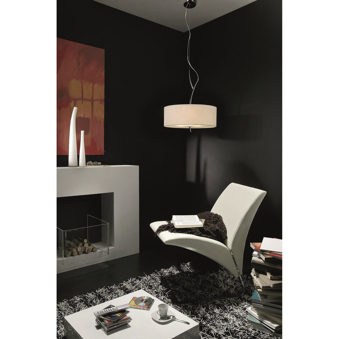 Mantra M1135/BS Eve Wall Lamp 2 Light E27 Polished Chrome Black Oval Shades