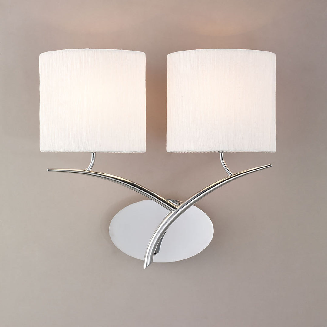 Mantra M1135/S Eve Wall 2 Light White Shade