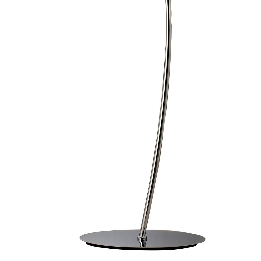 Mantra M1139 Eve Floor Lamp 2 Light E27 Polished Chrome White Oval Shade