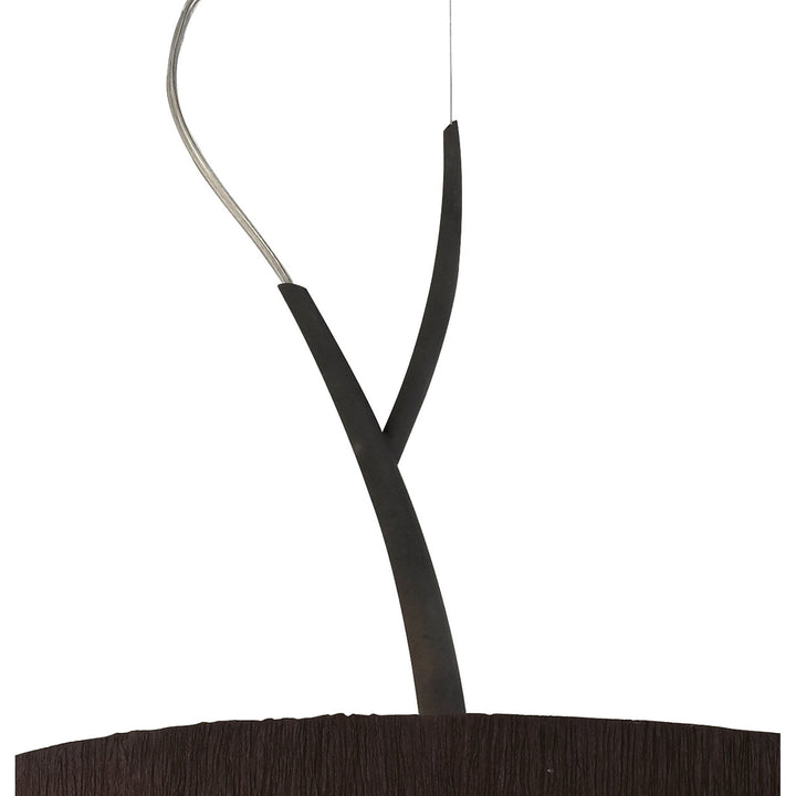 Mantra M1153/BS Eve Pendant 3 Light Anthracite Black Shade