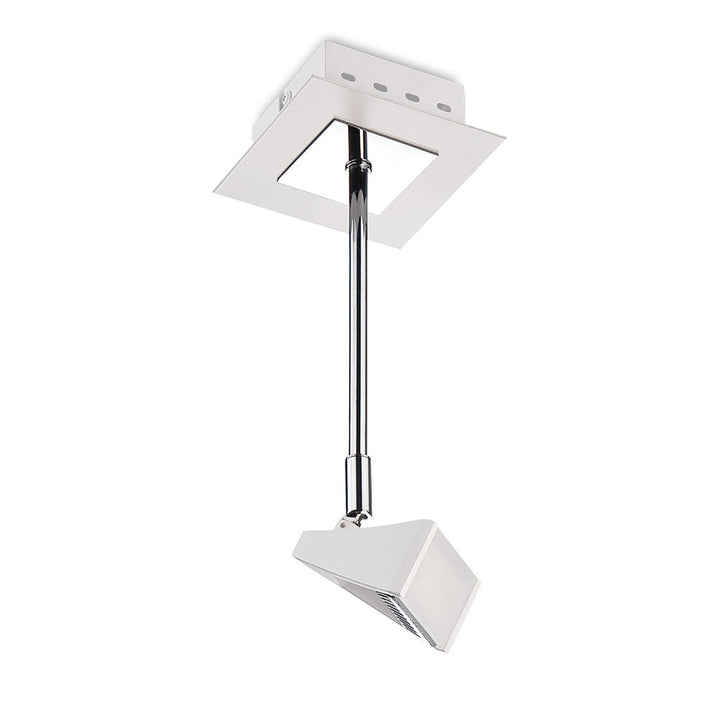 Mantra M8101/1 Filippo Telescopic Spot Light 1 Light 5W Matt White/Polished Chrome