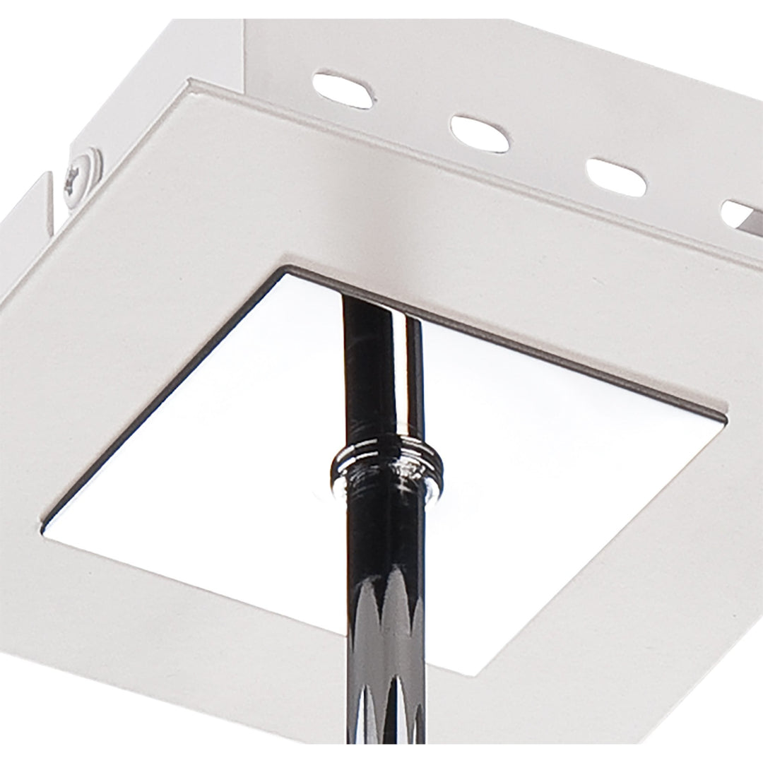 Mantra M8101/1 Filippo Telescopic Spot Light 1 Light 5W Matt White/Polished Chrome