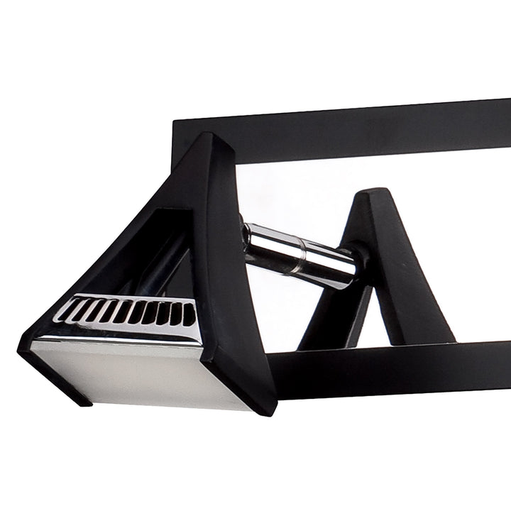 Mantra M8109/1 Filippo Linear Spot Light 4 Light LED 20W Matt Black/Polished Chrome