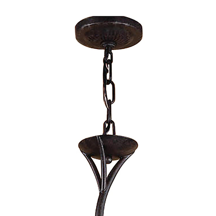 Mantra M3122 Forest Pendant 3 Arm 9 Light G9 Brown/Black Oxide