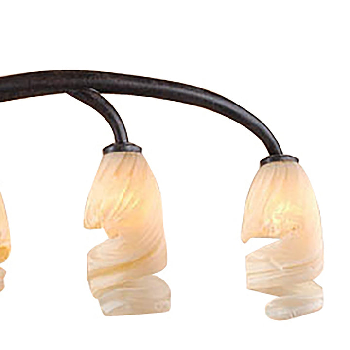 Mantra M3122 Forest Pendant 3 Arm 9 Light G9 Brown/Black Oxide