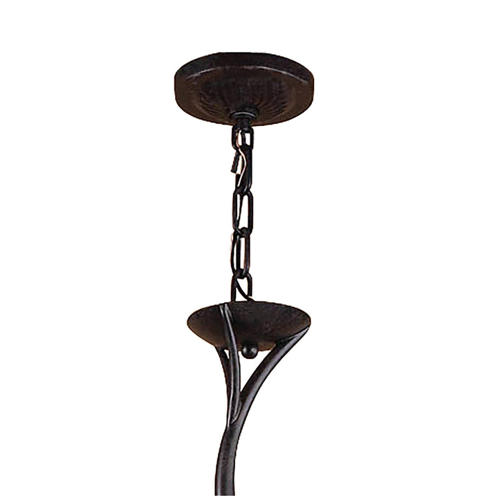 Mantra M3121 Forest Pendant 3 Arm 6 Light G9 Brown/Black Oxide