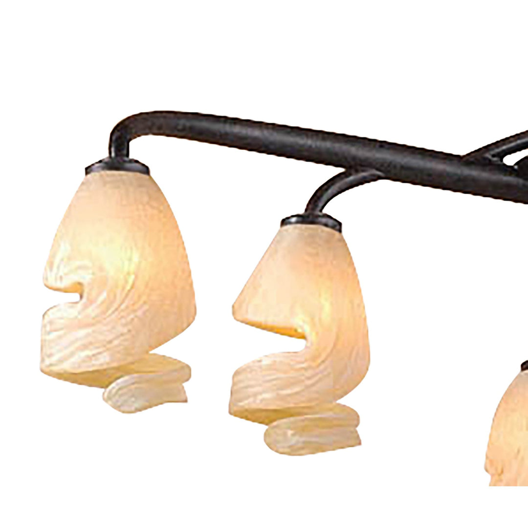 Mantra M3121 Forest Pendant 3 Arm 6 Light G9 Brown/Black Oxide