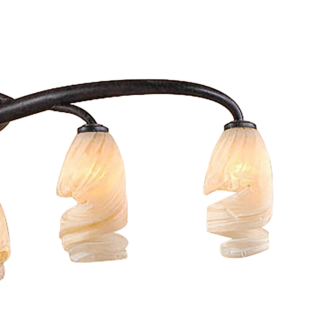 Mantra M3121 Forest Pendant 3 Arm 6 Light G9 Brown/Black Oxide