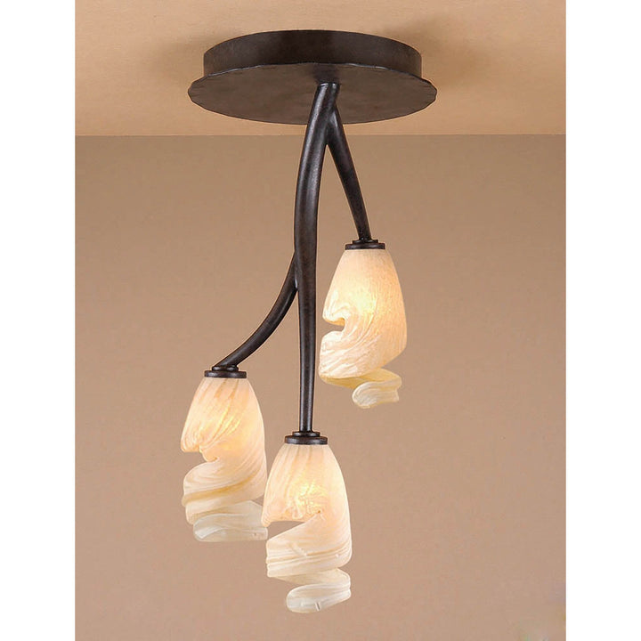 Mantra M3127 Forest Ceiling 3 Light G9 Brown/Black Oxide