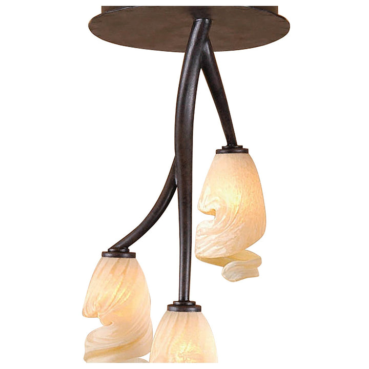 Mantra M3127 Forest Ceiling 3 Light G9 Brown/Black Oxide