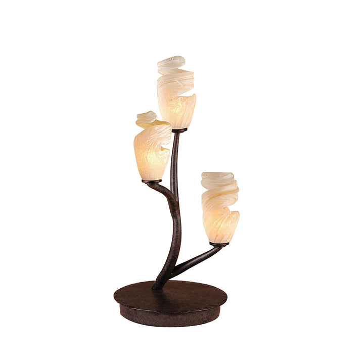 Mantra M3126 Forest Table Lamp 3 Light G9 Brown/Black Oxide