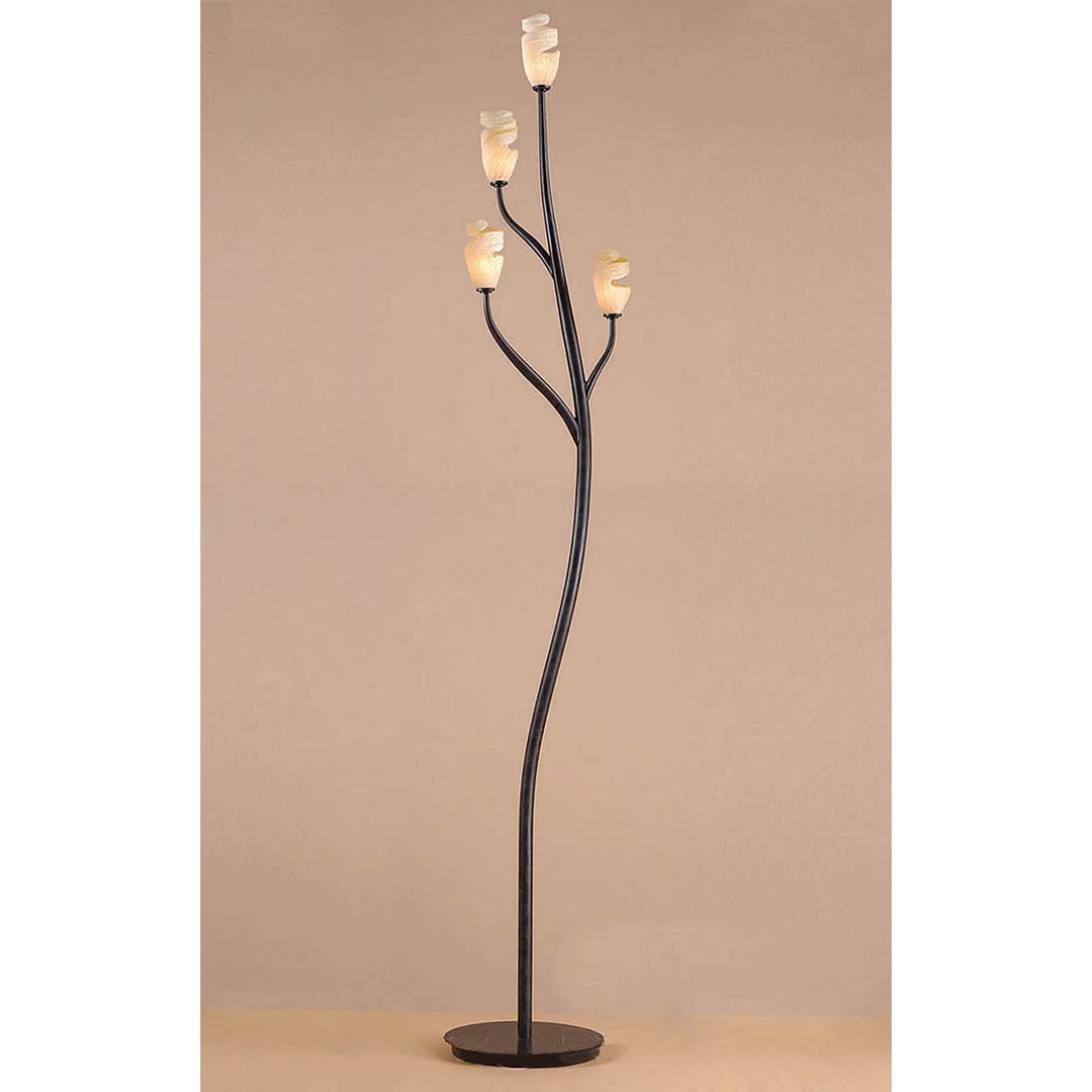 Mantra M3130 Forest Floor Lamp 4 Light G9 Brown/Black Oxide