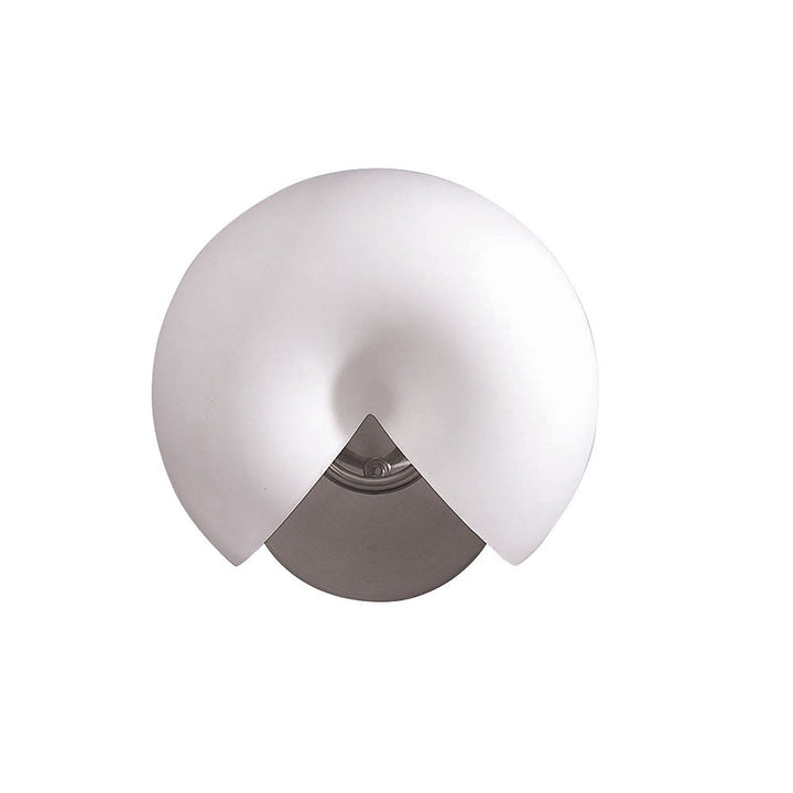 Mantra M0060/S Fosil Wall Lamp Switched 2 Light G9 Satin Nickel/Frosted White Glass