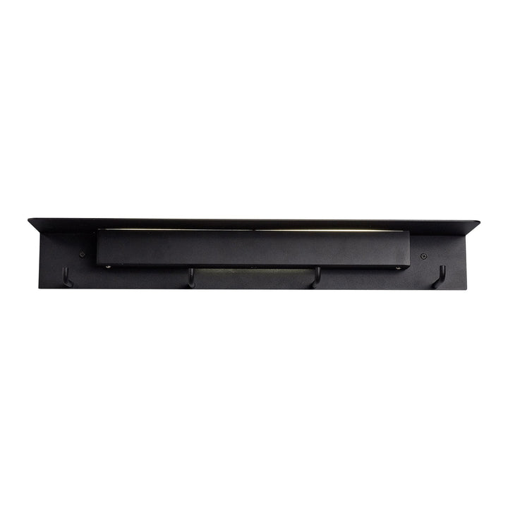 Mantra M6866 Fuerteventura Wall Lamp Coat Rack 9W LED Matt Black