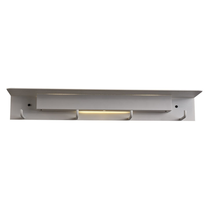 Mantra M6865 Fuerteventura Wall Lamp Coat Rack 9W LED Matt White