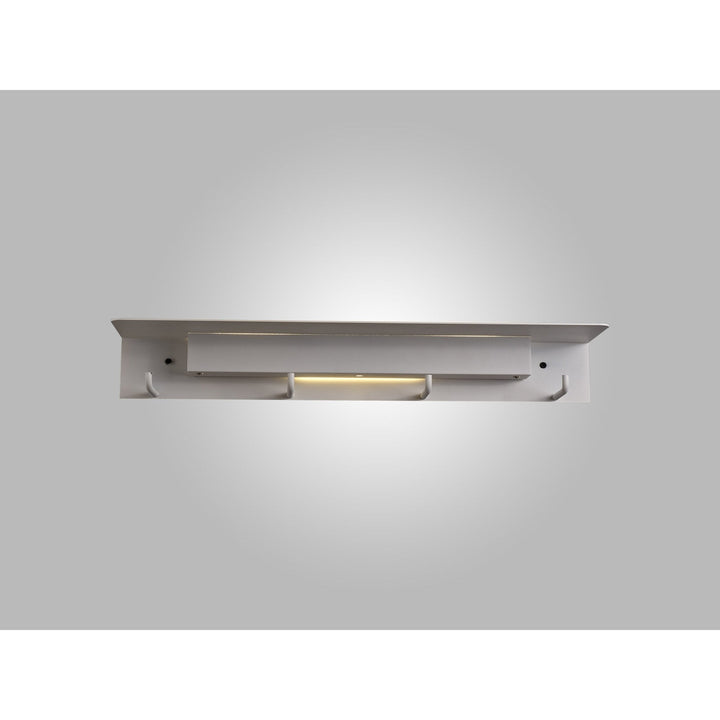 Mantra M6865 Fuerteventura Wall Lamp Coat Rack 9W LED Matt White