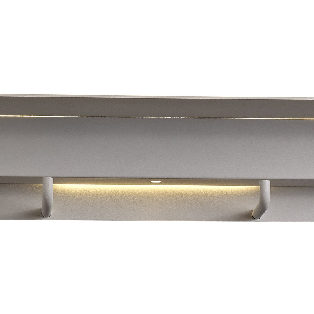 Mantra M6865 Fuerteventura Wall Lamp Coat Rack 9W LED Matt White