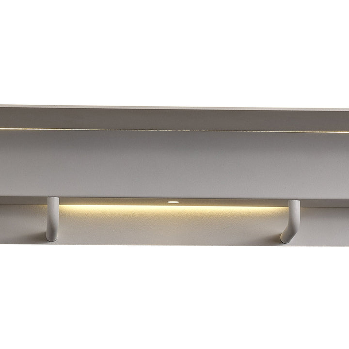 Mantra M6865 Fuerteventura Wall Lamp Coat Rack 9W LED Matt White