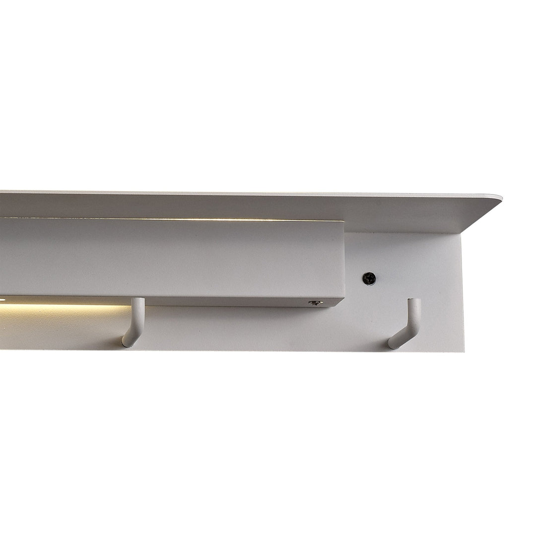 Mantra M6865 Fuerteventura Wall Lamp Coat Rack 9W LED Matt White