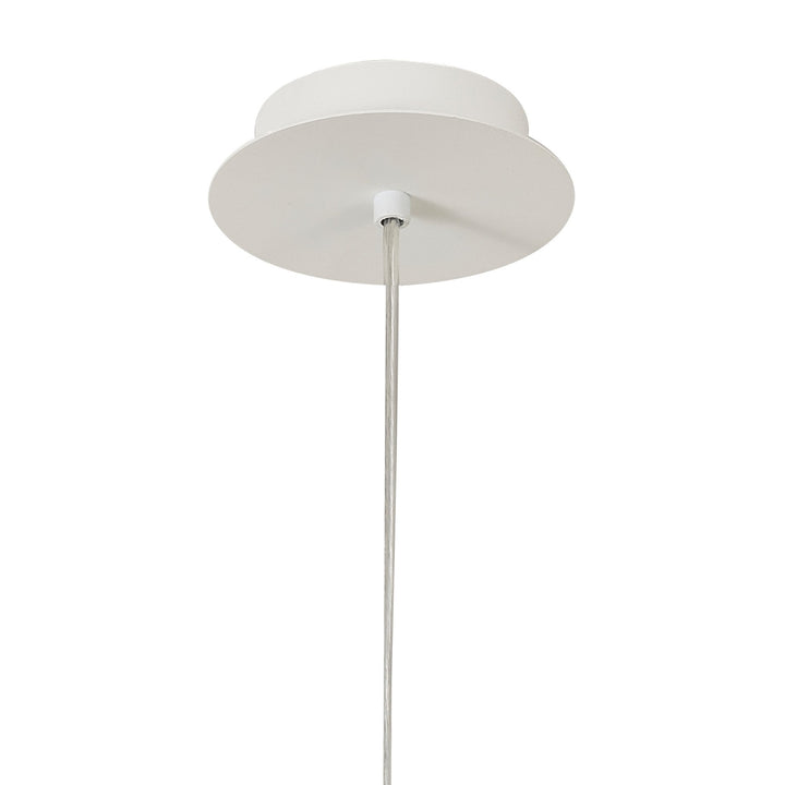 Mantra M7625 Galaxia Pendant Round 1 Light White/Red Cement