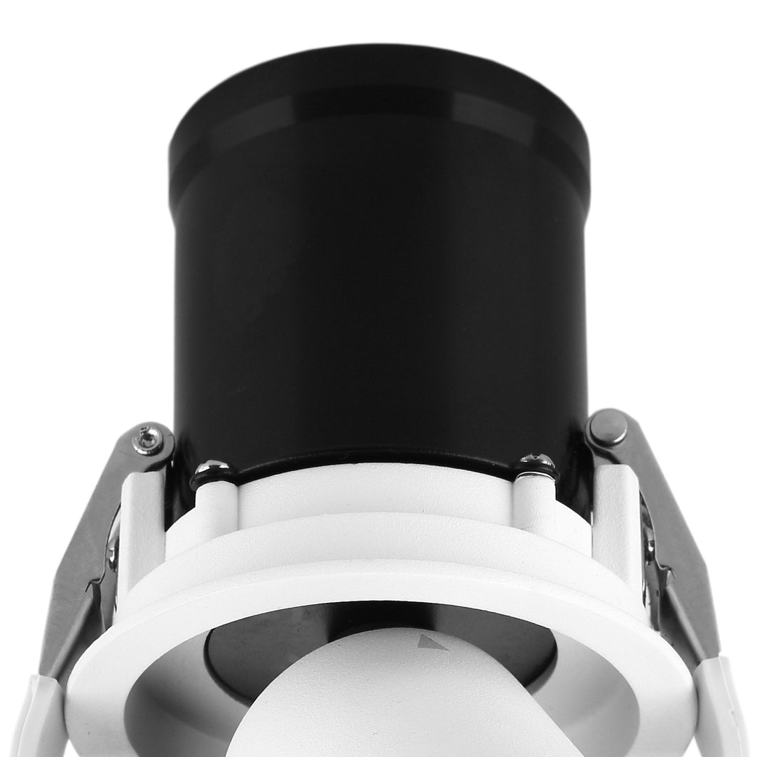 Mantra M6401 Garda Retractable Recessed Swivel Spotlight 7W Matt White & Black