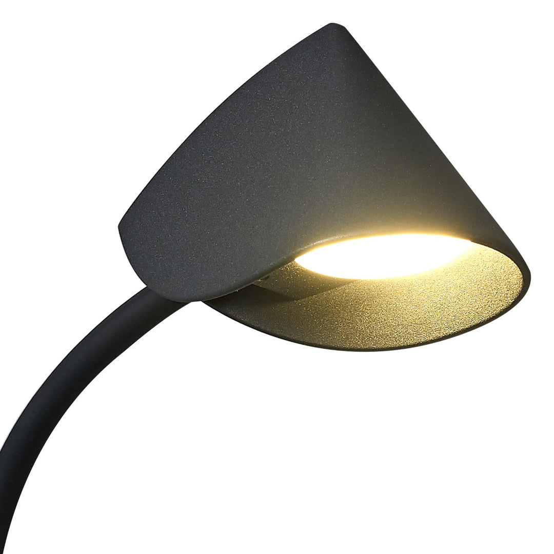 Mantra M7721 Goa Wall Lamp Switched 7W LED Black