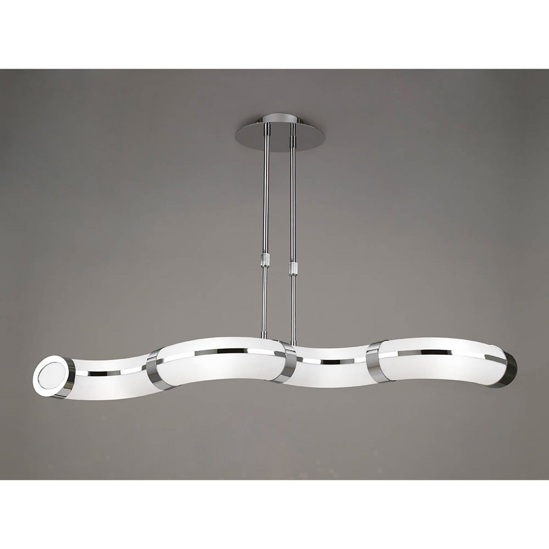 Mantra M8651/1 Guss Telescopic GU10 4 Light Polished Chrome White Acrylic