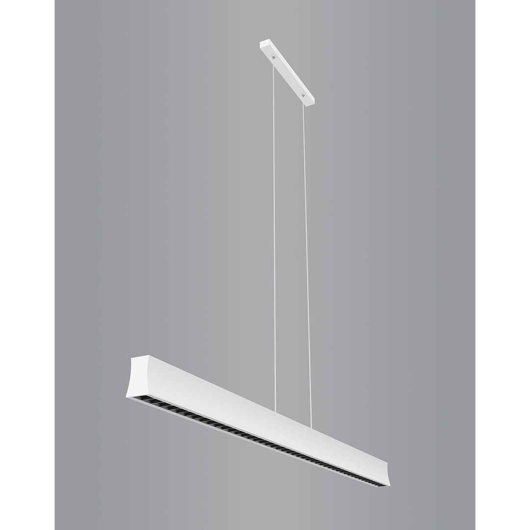 Mantra M7540 Hanok Linear Pendant 45° 38W LED White