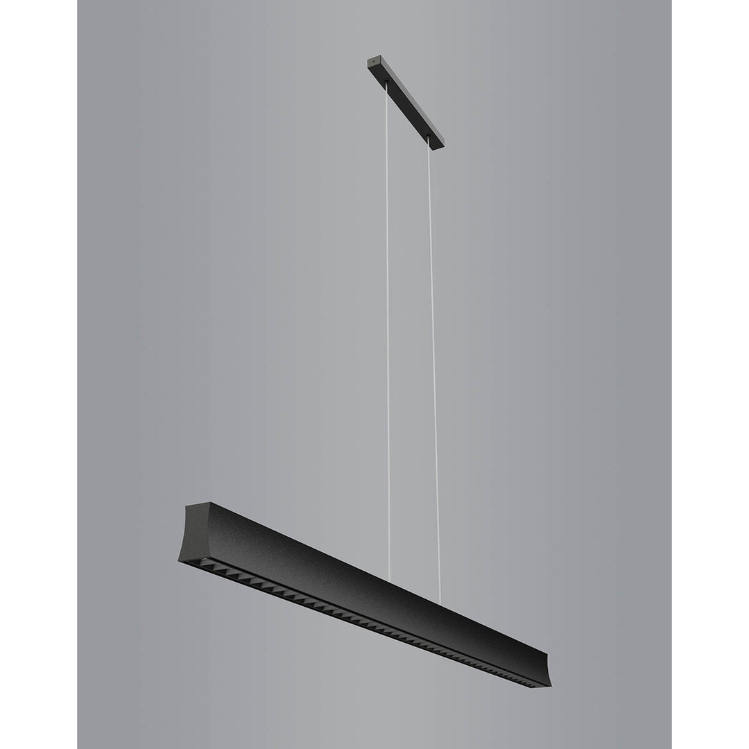 Mantra M7544 Hanok Linear Pendant 45° 38W LED Black