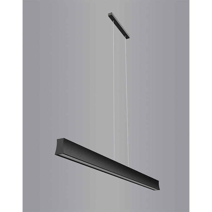 Mantra M7547 Hanok Linear Pendant 110° 38W LED Black