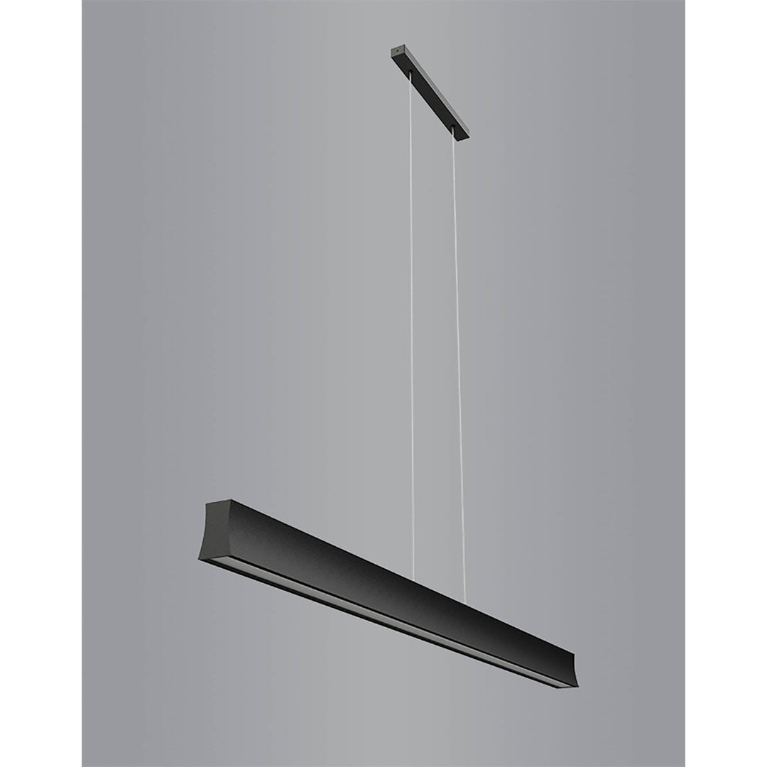 Mantra M7546 Hanok Linear Pendant 110° 38W LED Black