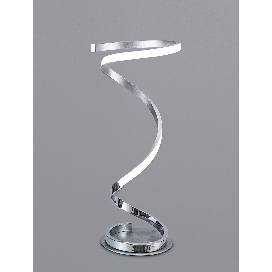 Mantra M6103 Helix Table Lamp 52cm 20W LED Polished Chrome