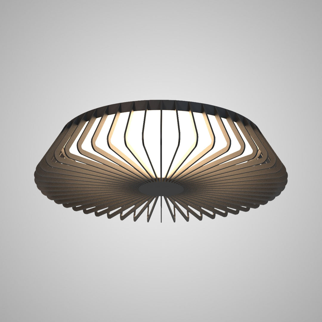 Mantra M7965 Himalaya 63cm Round Ceiling (Light Only) 80W LED Remote Control Black