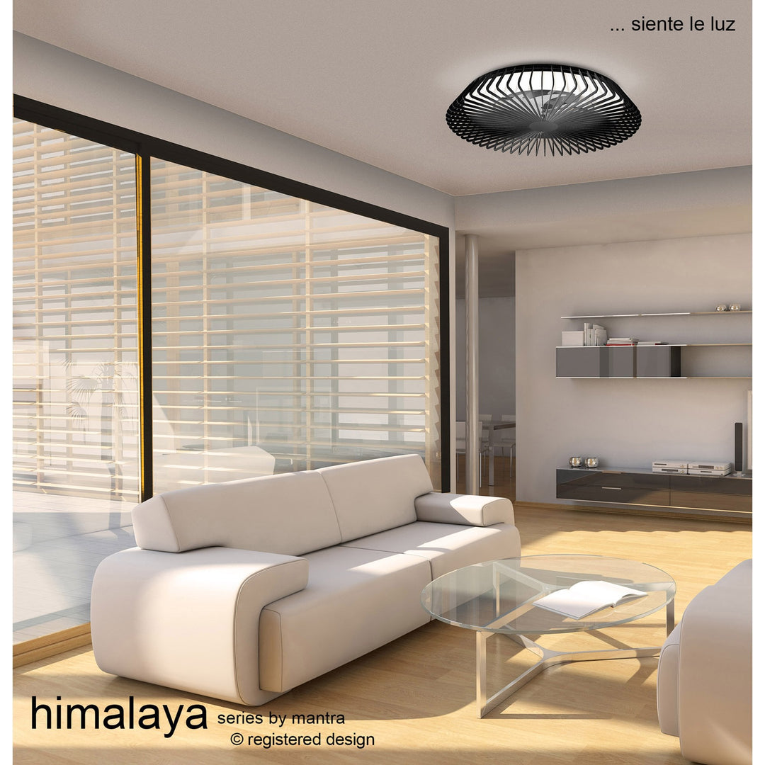 Mantra M7963 Himalaya 63cm Round Ceiling (Light Only) 80W LED Remote Control White